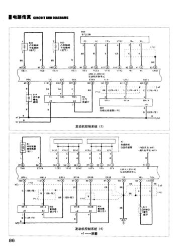 丰田卡罗拉电路图解,丰田卡罗拉电路图解大全