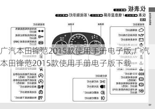 广汽本田锋范2015款使用手册电子版,广汽本田锋范2015款使用手册电子版下载