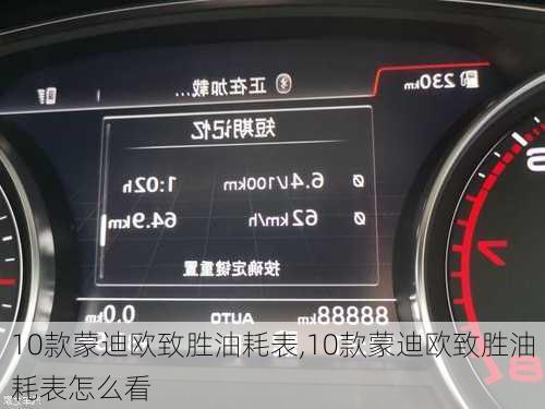 10款蒙迪欧致胜油耗表,10款蒙迪欧致胜油耗表怎么看