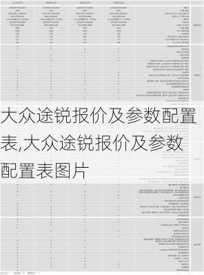 大众途锐报价及参数配置表,大众途锐报价及参数配置表图片