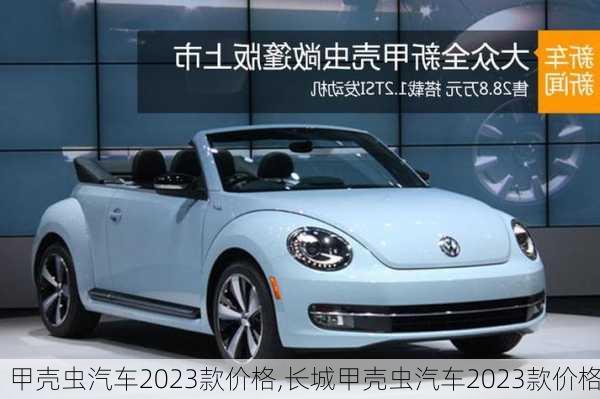 甲壳虫汽车2023款价格,长城甲壳虫汽车2023款价格