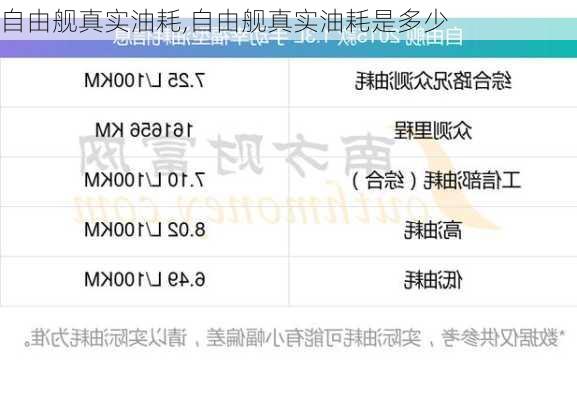 自由舰真实油耗,自由舰真实油耗是多少