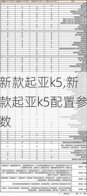 新款起亚k5,新款起亚k5配置参数