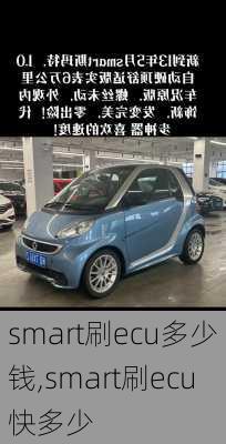 smart刷ecu多少钱,smart刷ecu快多少